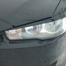 Накладки на фары (реснички) для Mitsubishi Lancer X (2007-2016) купить недорого с доставкой в Волоколамск