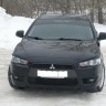 Накладки на фары (реснички) для Mitsubishi Lancer X (2007-2016) купить недорого с доставкой в Волоколамск