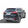 Защита заднего бампера «Уголки двойные» (d51/40) для Geely Atlas (2016-н.в.)(Окрашенное) купить недорого с доставкой в Волоколамск