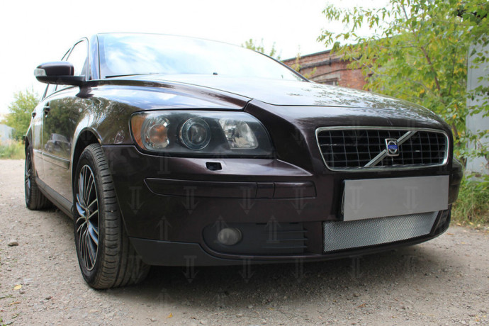 Защита радиатора "Standart" Volvo S40 II (2004-2007) хром купить недорого с доставкой в Волоколамск