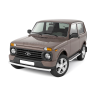 Защита переднего бампера одинарная d63мм (НПС) для L@DA 4x4 Urban (2015 г.в.) купить недорого с доставкой в Волоколамск