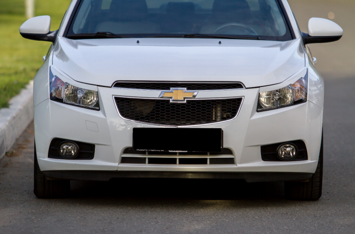 Накладки на фары (реснички) фигурные var №1 для Chevrolet Cruze (2008-2014) купить недорого с доставкой в Волоколамск