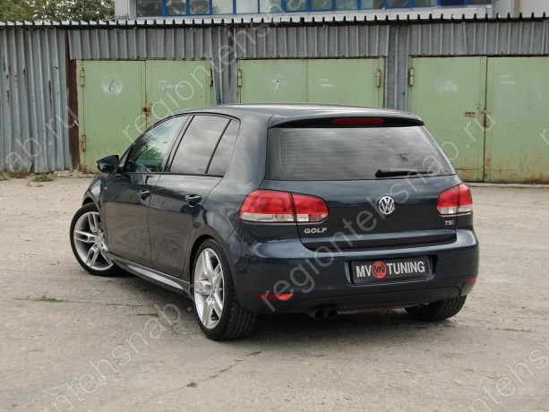 Накладки на пороги "R-Line" для Volkswagen Golf VI (2008-2012) купить недорого с доставкой в Волоколамск