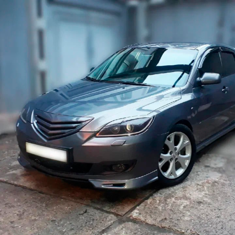 Накладки (клыки) на передний бампер для Mazda 3, хэтчбэк (2003-2009), глянец купить недорого с доставкой в Волоколамск