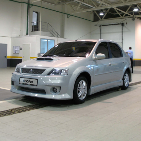Накладка на капот "Power DM" для Renault Logan купить недорого с доставкой в Волоколамск