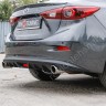 Диффузор заднего бампера var №2 (с килями) для Mazda 3 (2013-н.в.) купить недорого с доставкой в Волоколамск