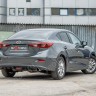 Диффузор заднего бампера var №2 (с килями) для Mazda 3 (2013-н.в.) купить недорого с доставкой в Волоколамск
