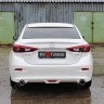 Диффузор заднего бампера var №2 (с килями) для Mazda 3 (2013-н.в.) купить недорого с доставкой в Волоколамск