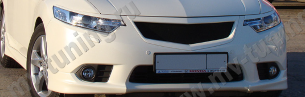 Клыки (накладки) переднего бампера "Type-S" для Honda Accord VIII (2011-2013) купить недорого с доставкой в Волоколамск