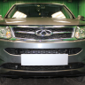 Защита радиатора "Standart" Chery Tiggo 5 (2014-2016) низ, чёрная купить недорого с доставкой в Волоколамск