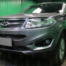Защита радиатора "Standart" Chery Tiggo 5 (2014-2016) низ, чёрная купить недорого с доставкой в Волоколамск